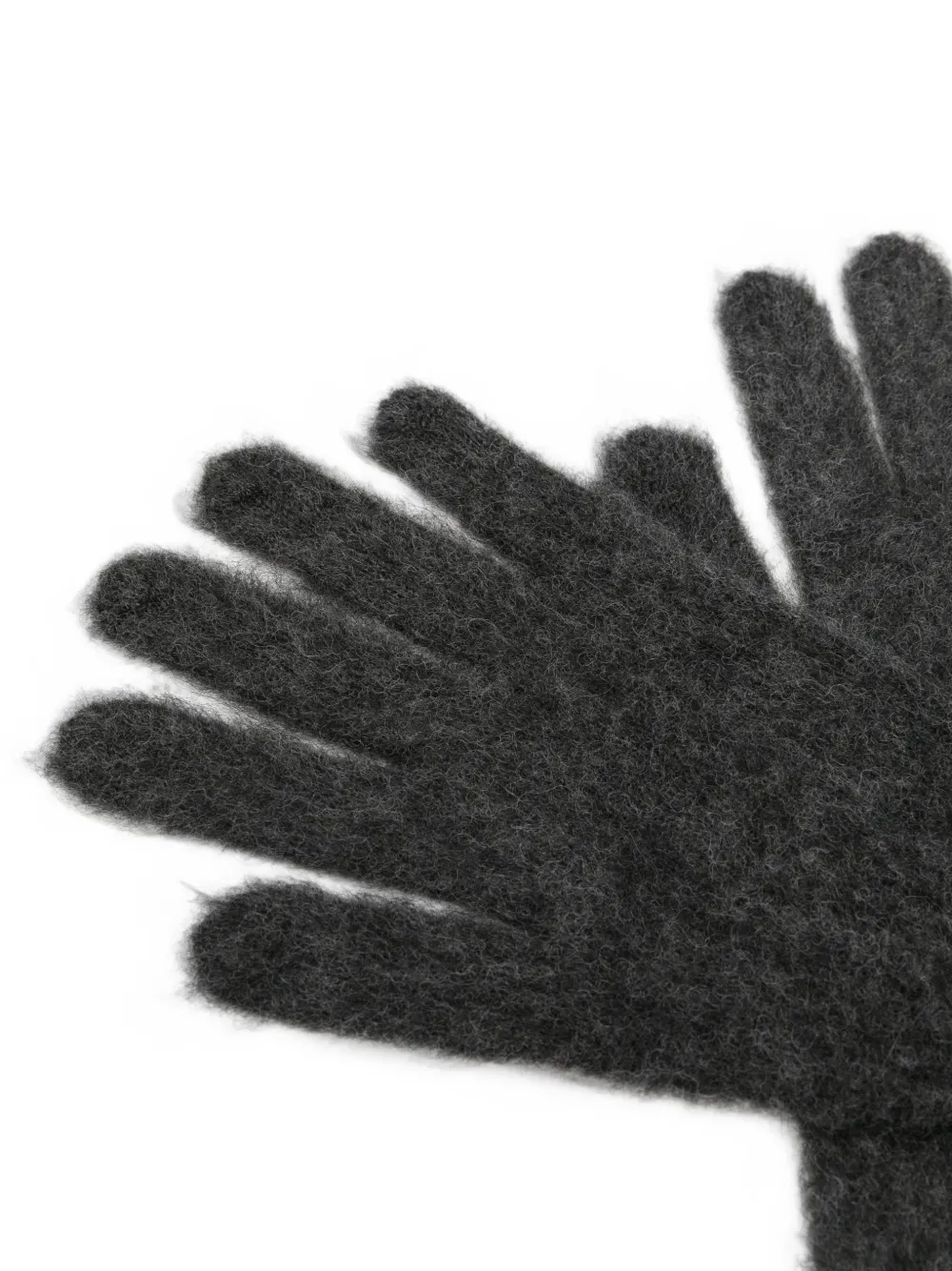 Maison Margiela Gebreide handschoenen met vier stiksels Grijs