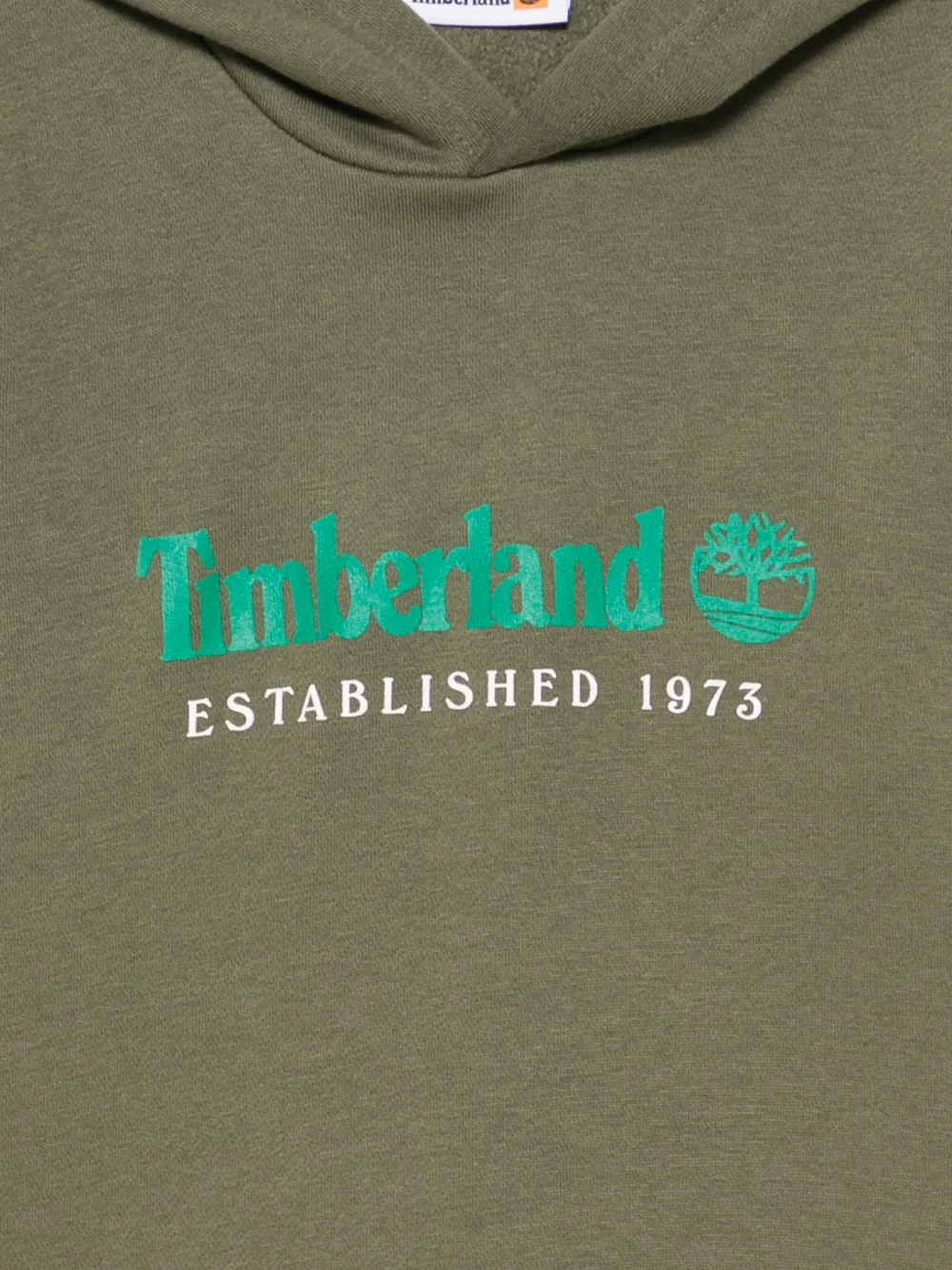 Timberland Kids Hoodie met logoprint Groen