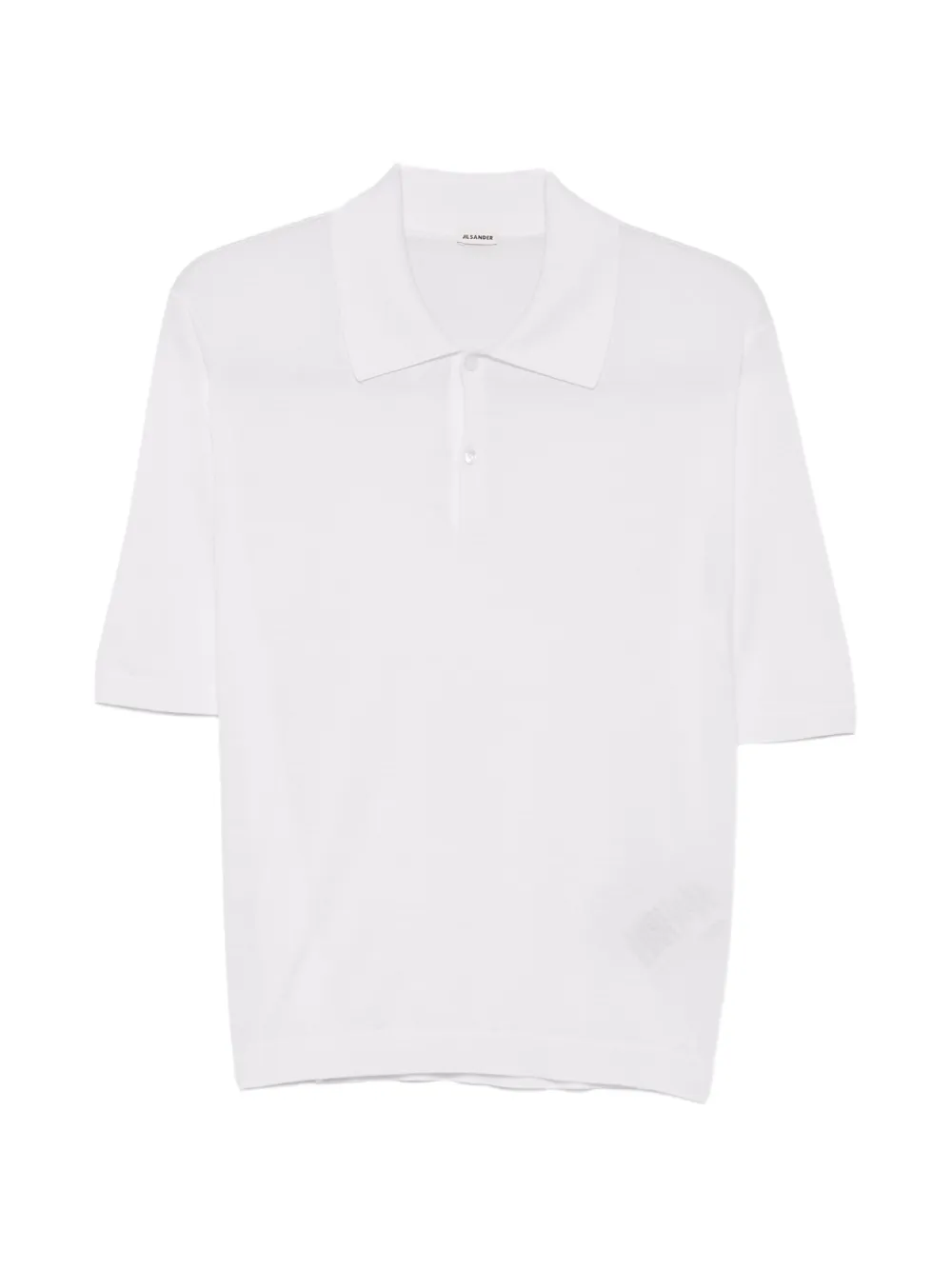 Jil Sander short-sleeve wool polo shirt Wit