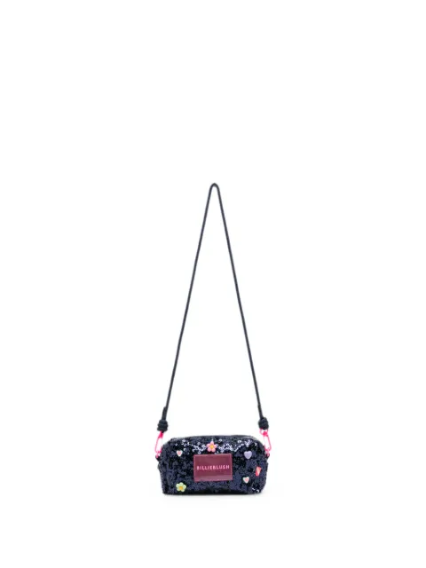 Billieblush sequin-embellished logo-patch shoulder bag