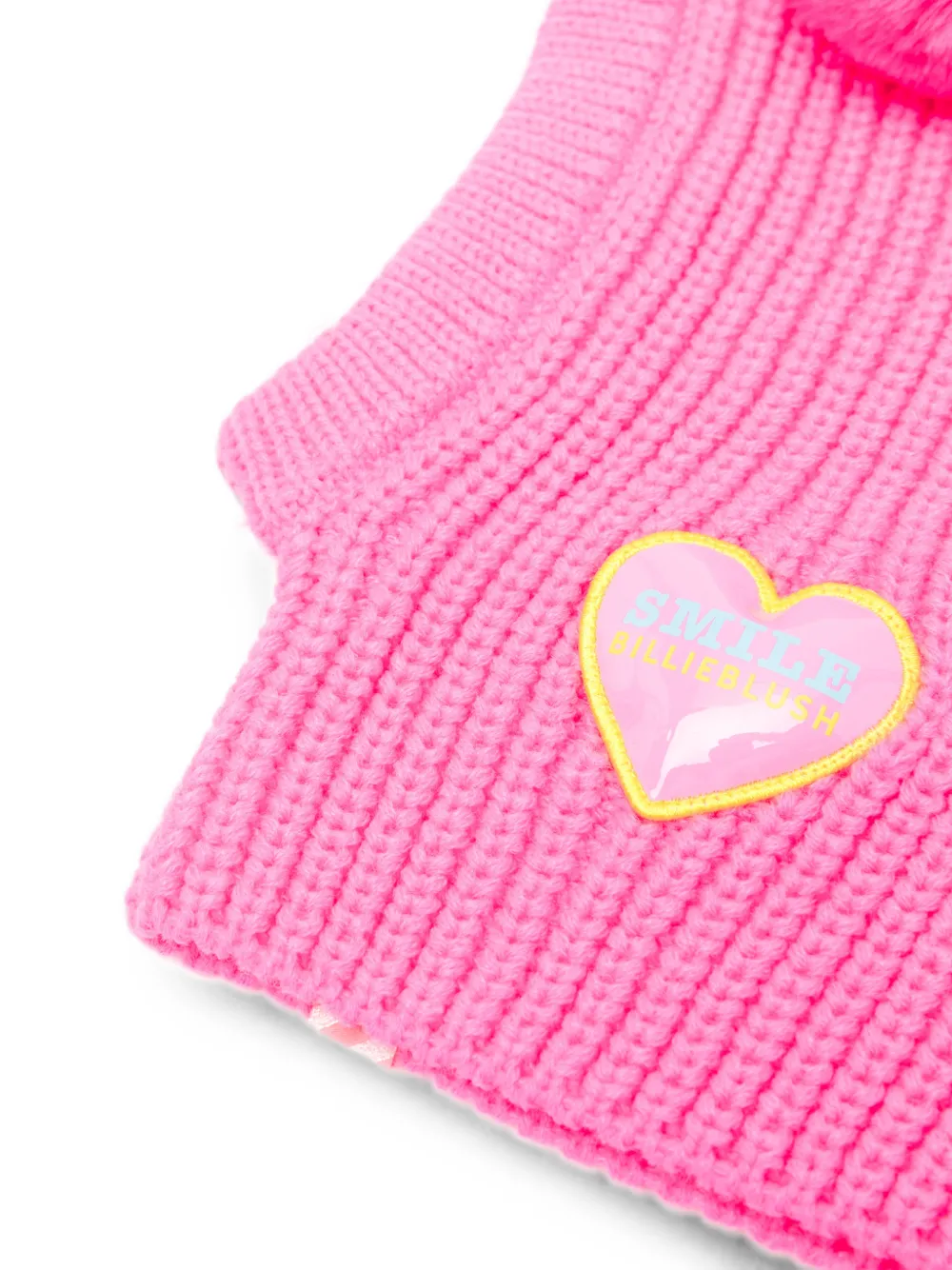 Billieblush Bivakmuts met pompon en hart-patch Roze