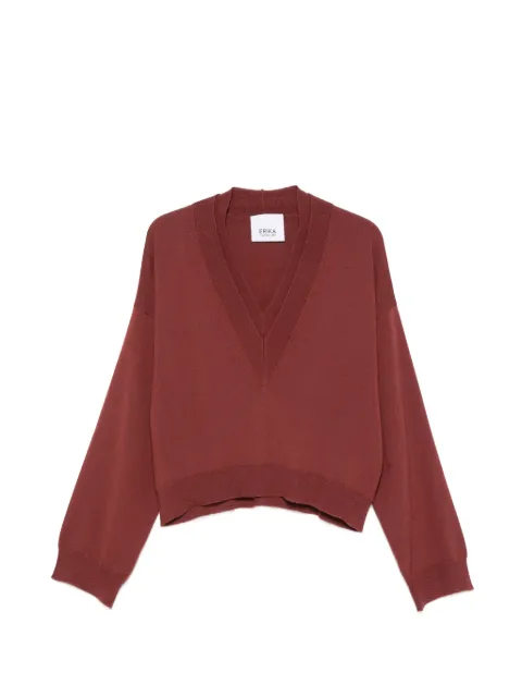 Erika Cavallini  V-neck long-sleeve sweater