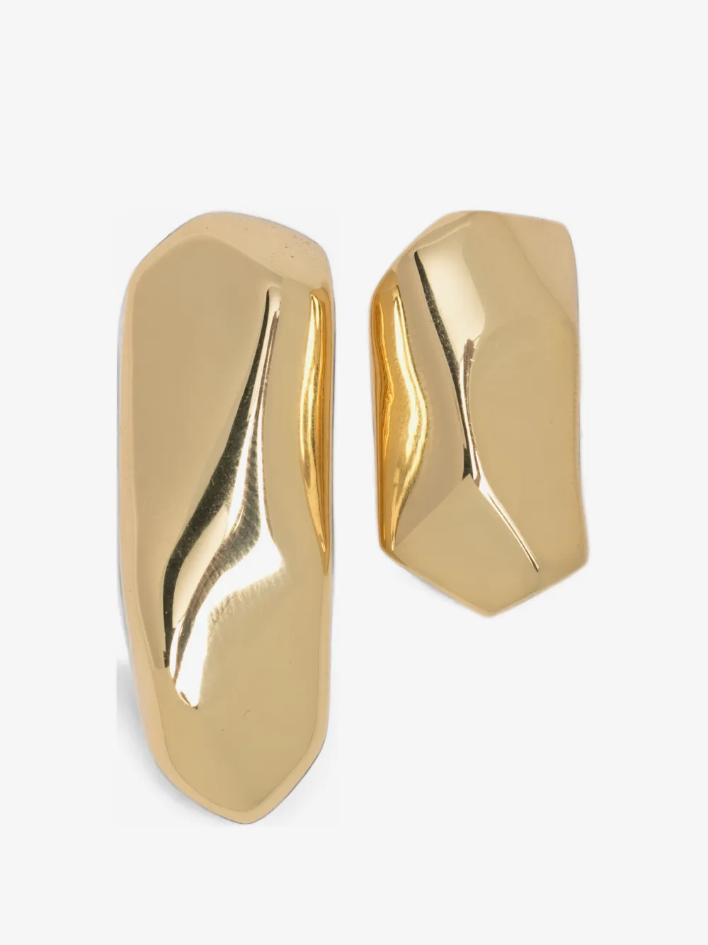 sculptural-effect earrings