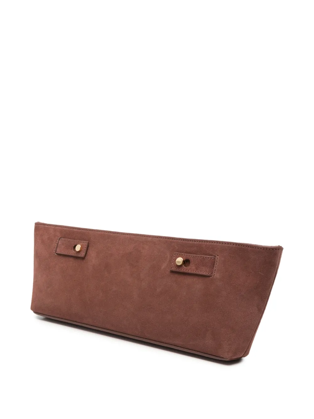 Erika Cavallini suede clutch bag Roze