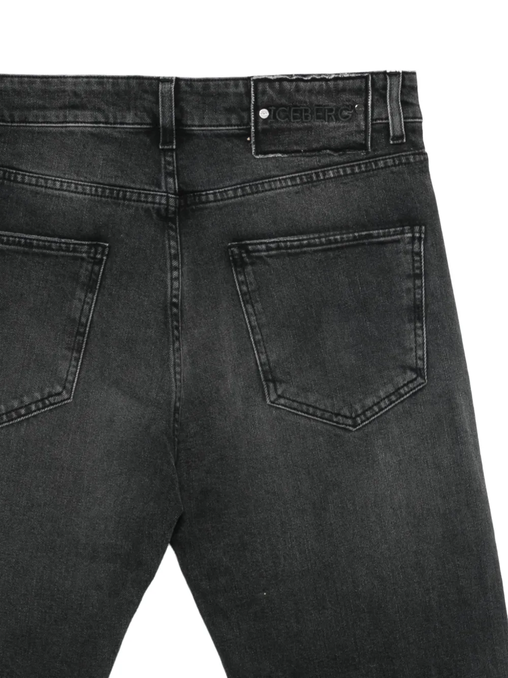 Iceberg Jeans met vervaagd effect Zwart