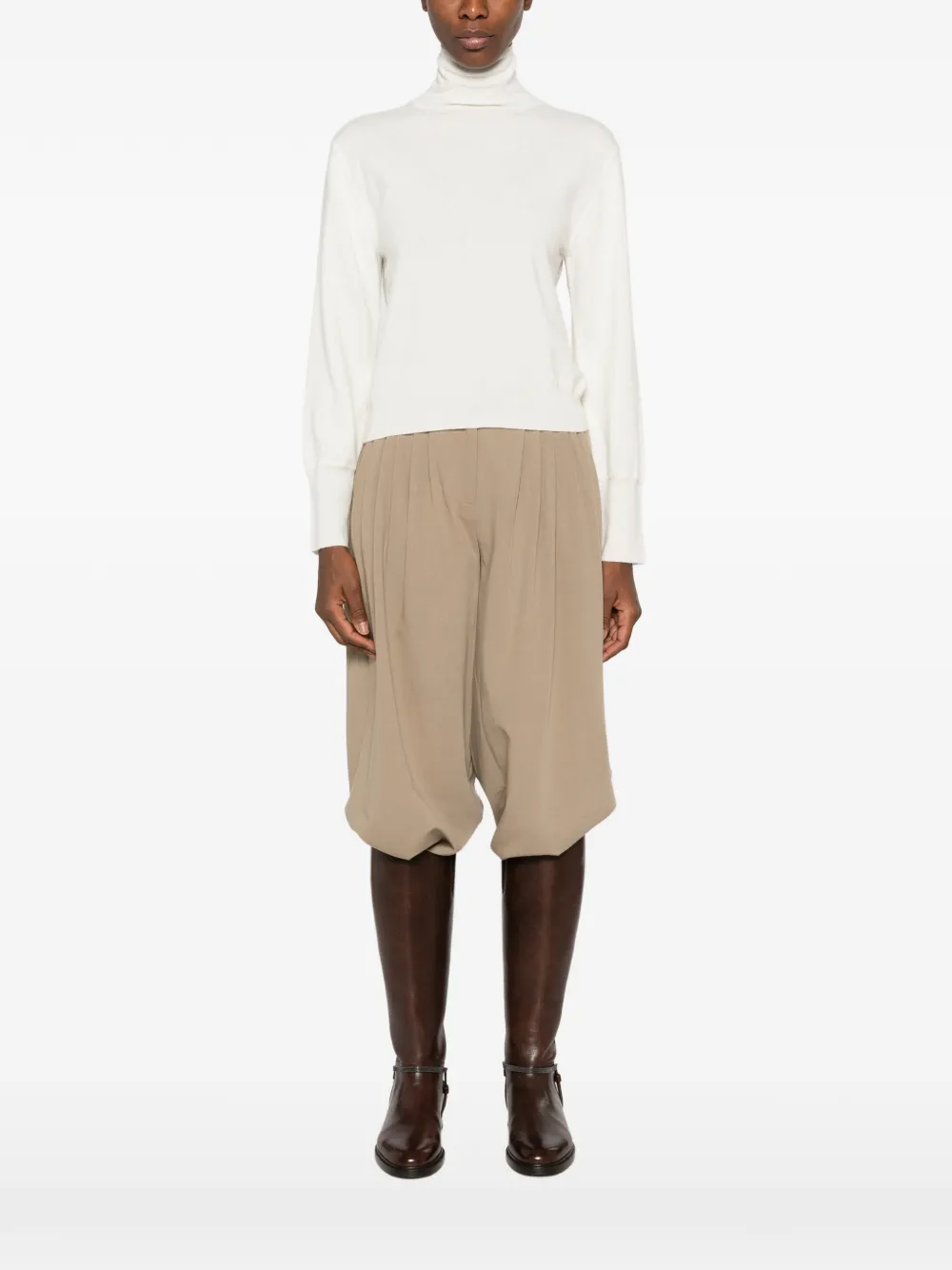 Erika Cavallini Boris coltrui met knopen Beige