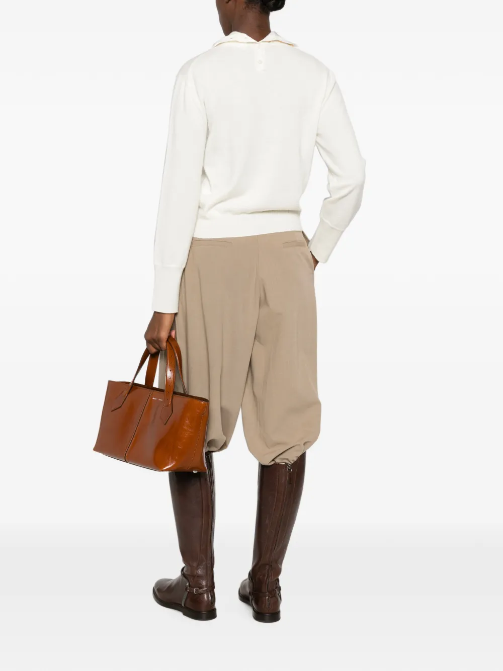 Erika Cavallini Boris coltrui met knopen Beige