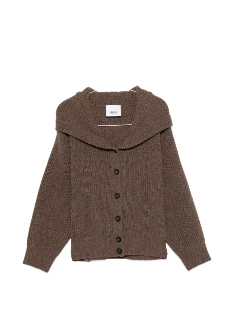 Erika Cavallini Donato hooded ribbed-knit cardigan
