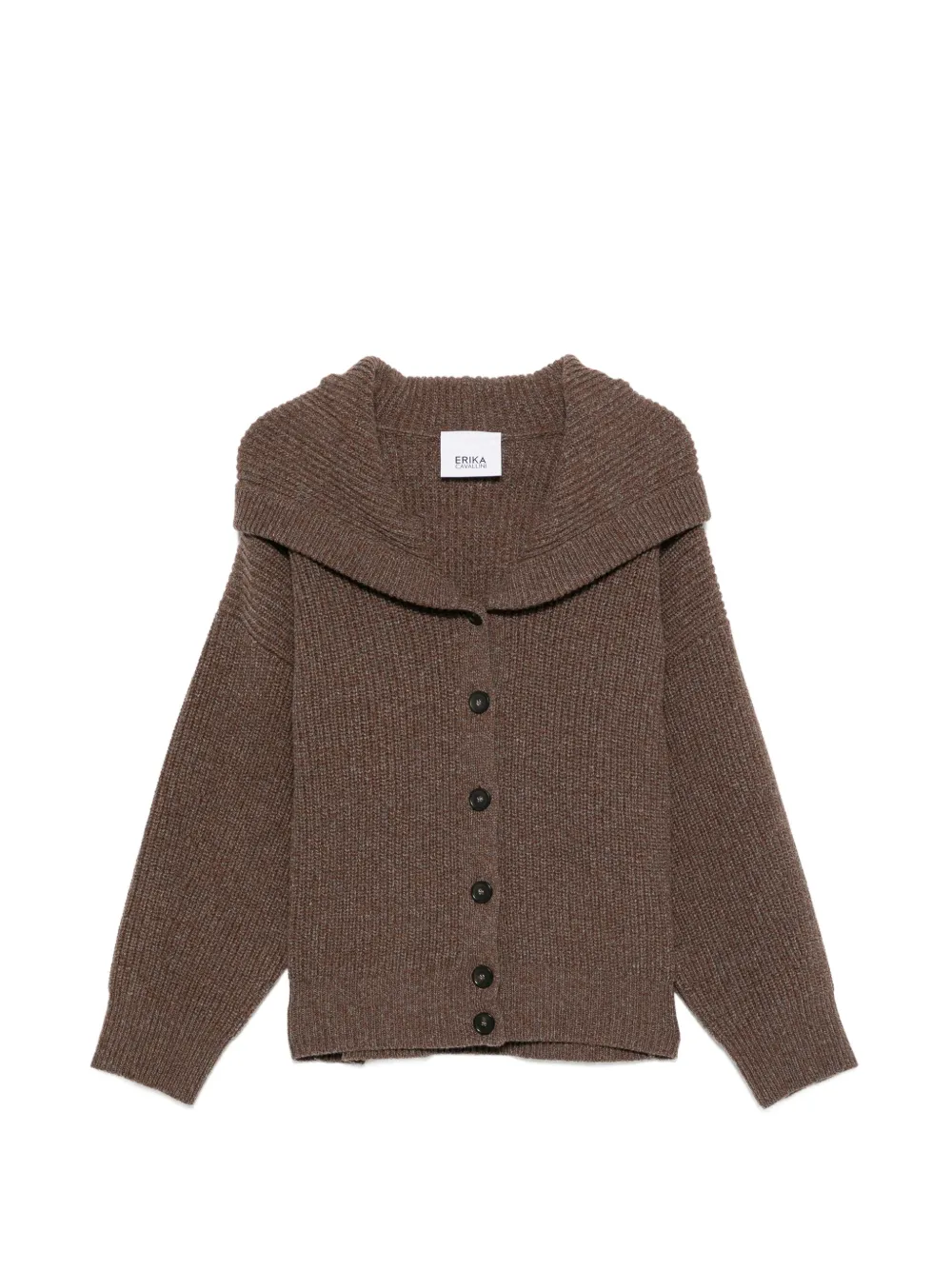 Erika Cavallini Donato hooded ribbed-knit cardigan