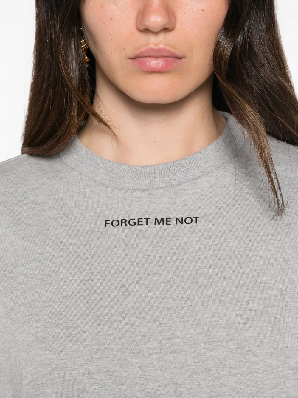 Erika Cavallini T-shirt met tekst Grijs