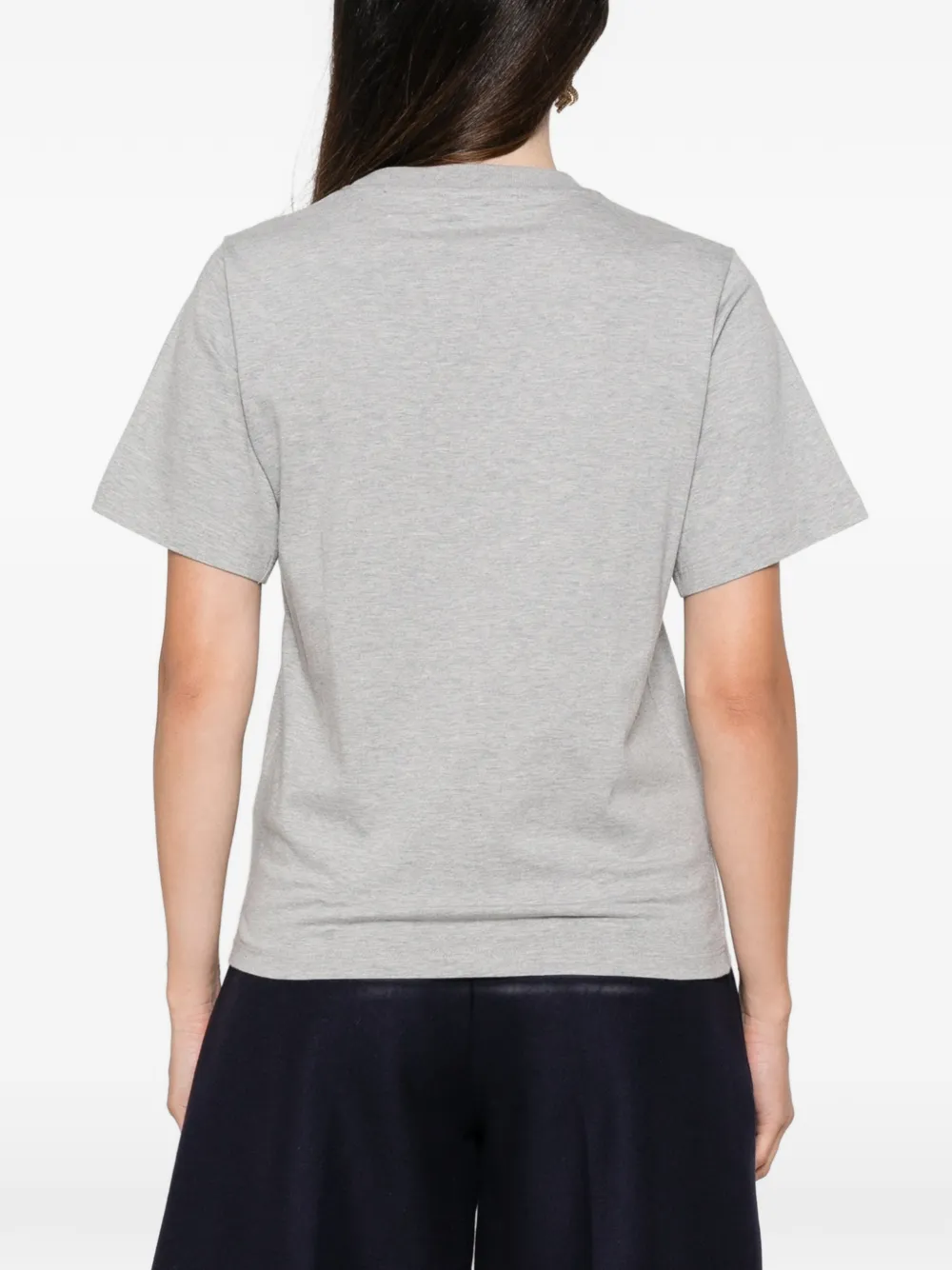 Erika Cavallini T-shirt met tekst Grijs