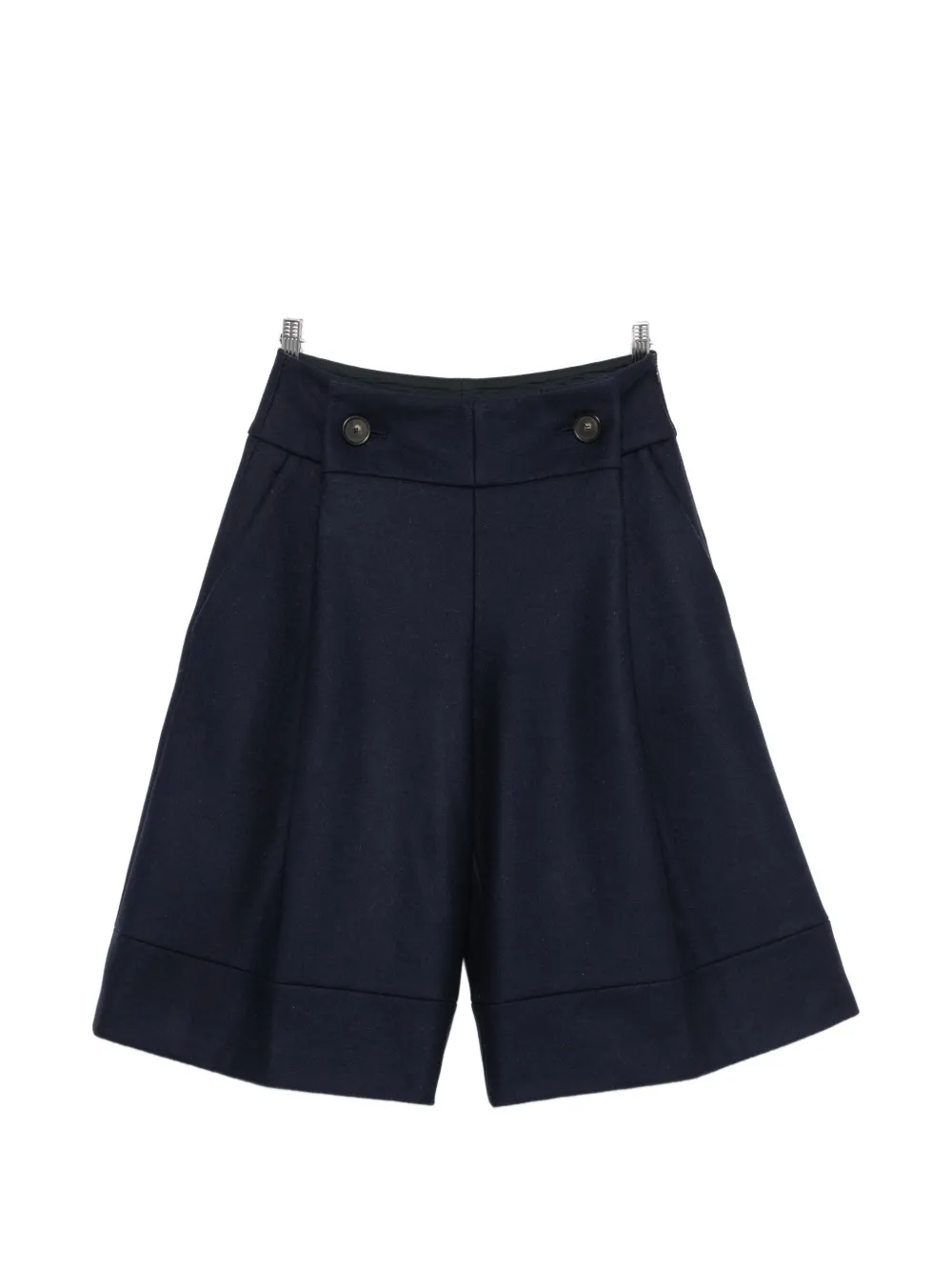 Erika Cavallini button-fastening wide-leg shorts · 40