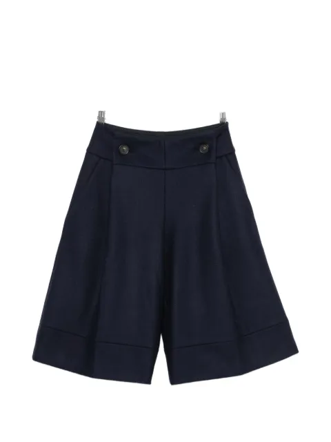 Erika Cavallini button-fastening wide-leg shorts
