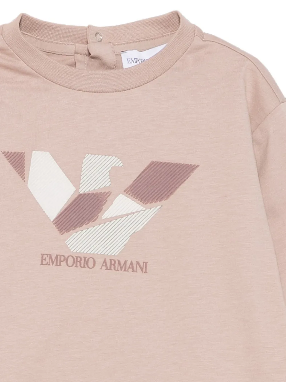 Emporio Armani Kids Twee T-shirts met logoprint Roze