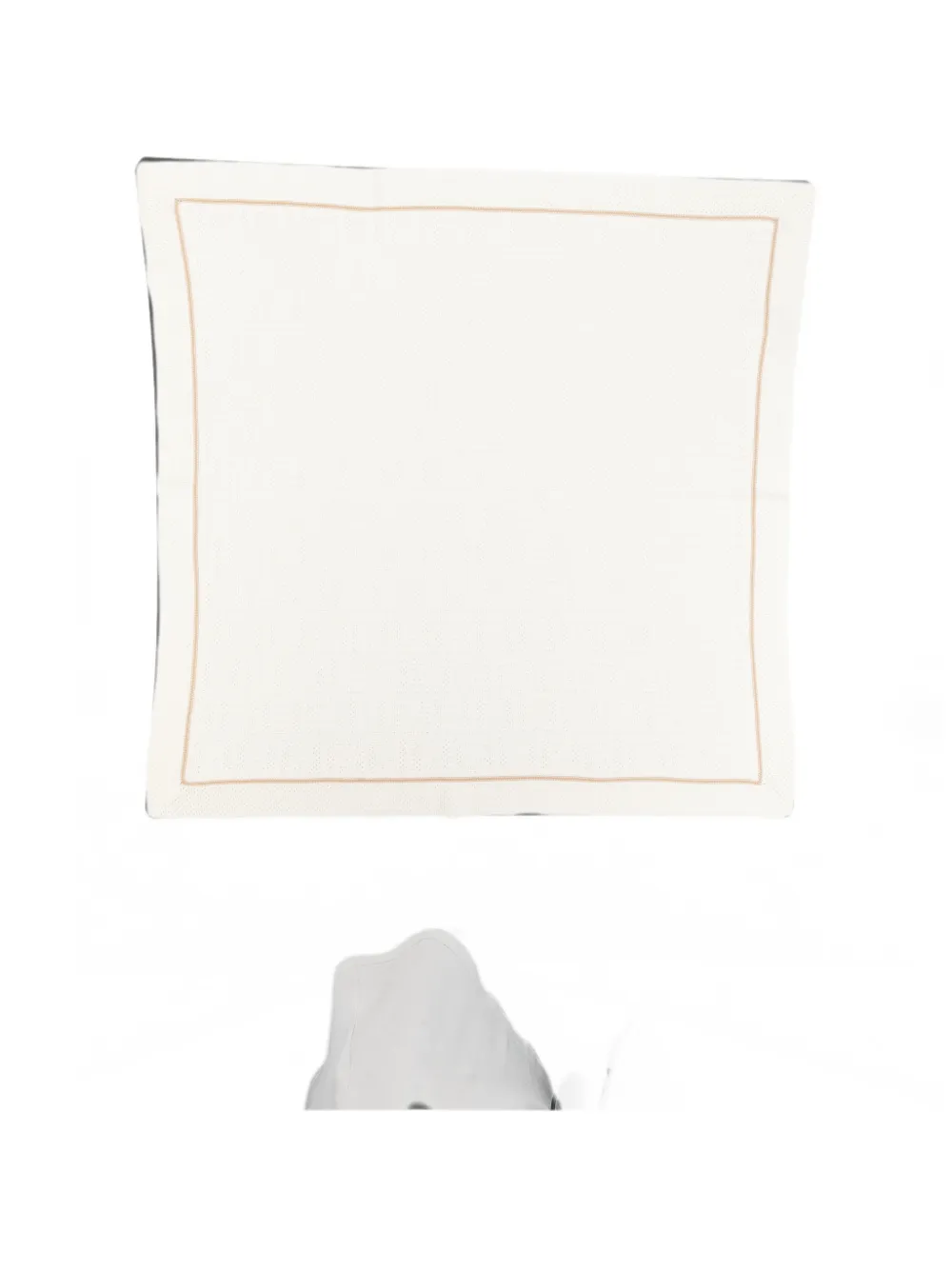 Fendi Kids FF logo-pattern blanket - Toni neutri