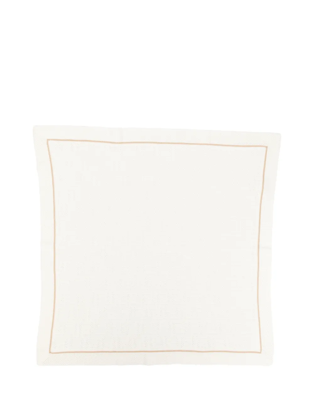 Fendi Kids FF logo-pattern blanket - Toni neutri