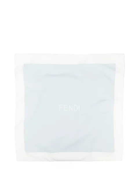 Fendi Kids frazada con logo bordado