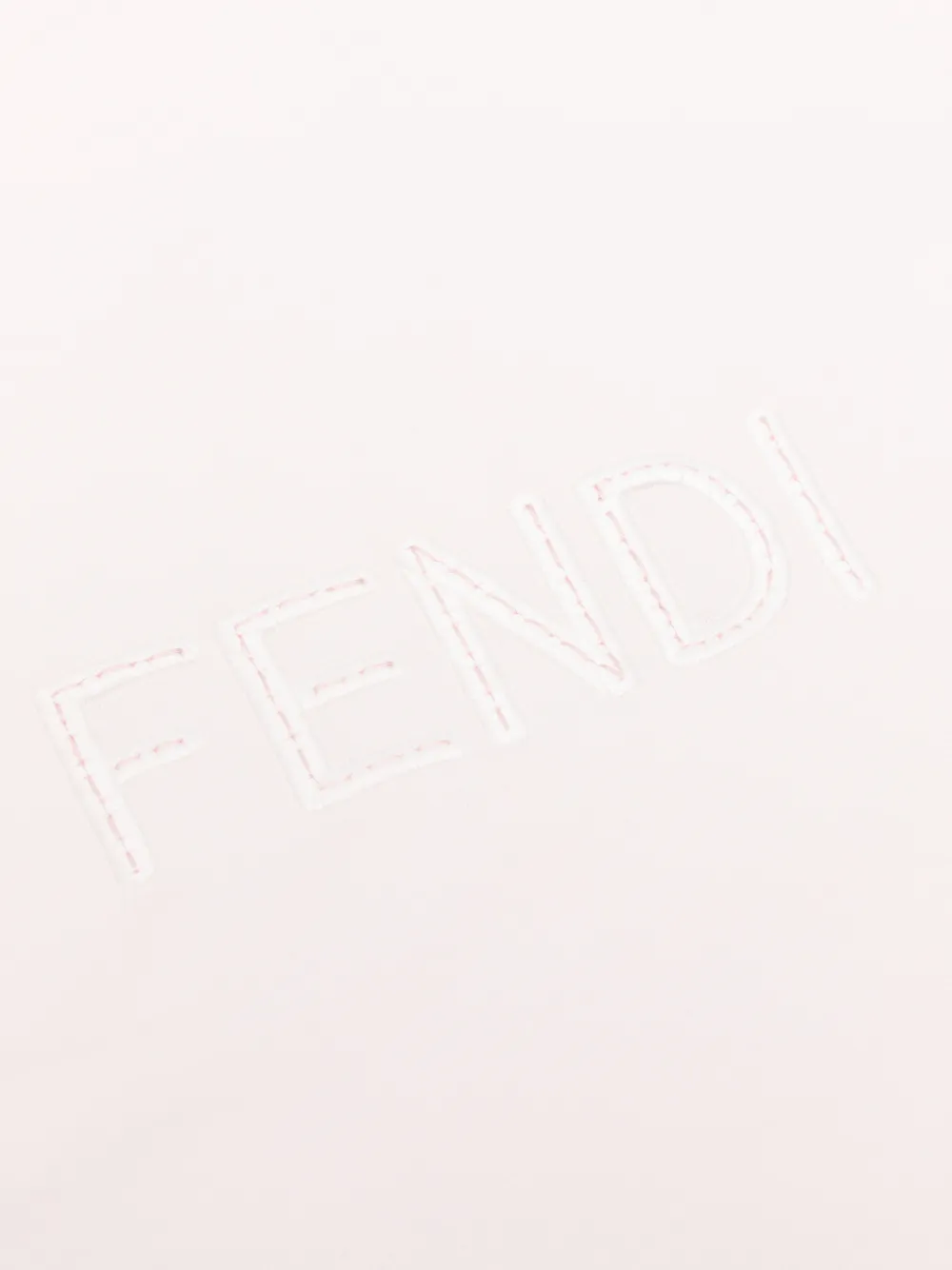 Fendi Kids Deken met geborduurd logo Roze