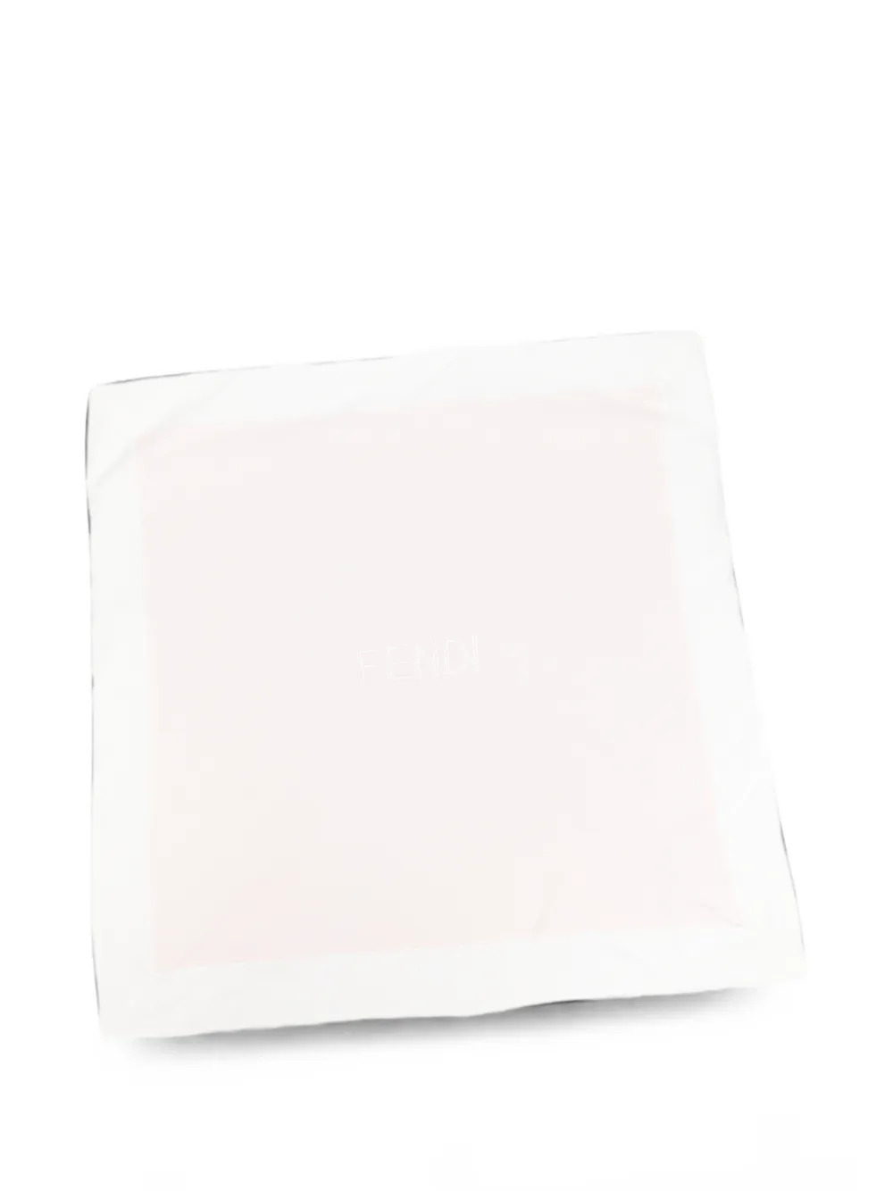 Fendi Kids logo-embroidered blanket - Rosa