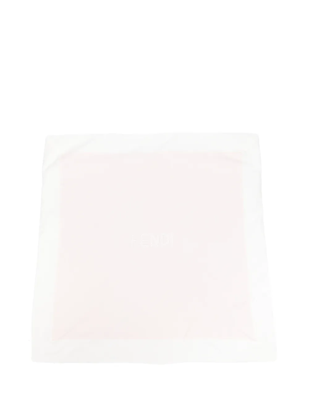 Fendi Kids logo-embroidered blanket - Rosa