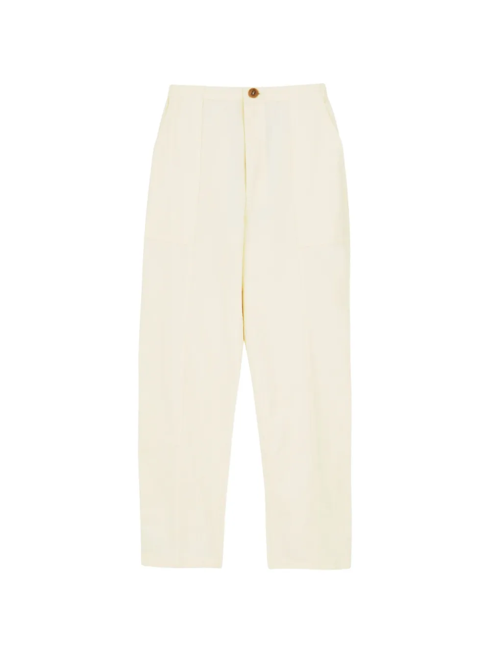 Skall Studio Garden cotton straight trousers - Giallo