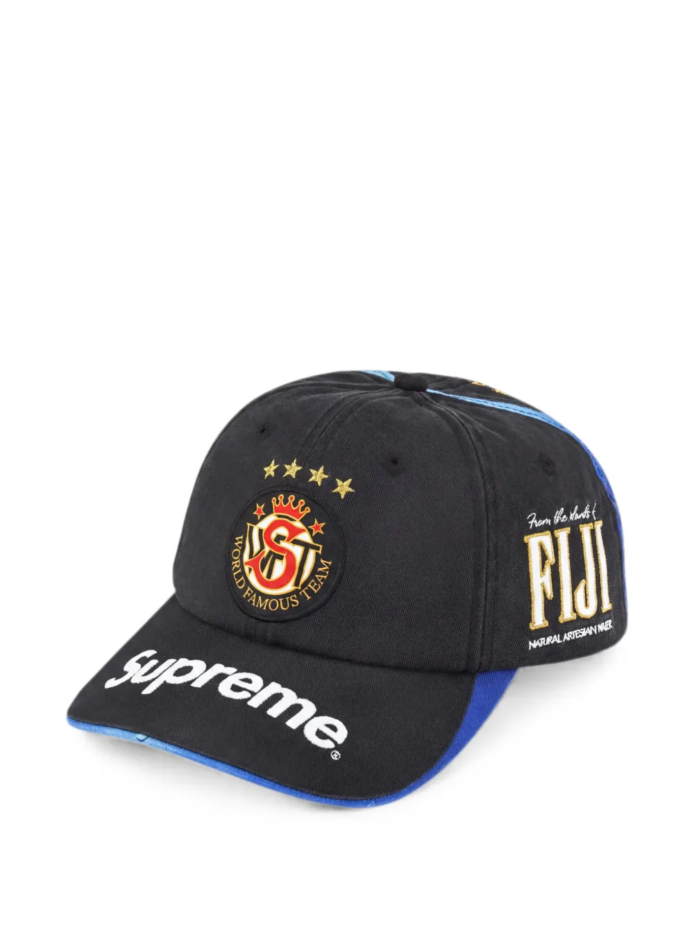 Supreme x FIJI 6-panel Black Cap | Black | FARFETCH
