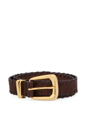 Lauren Ralph Lauren ロゴバックル レザーベルト | ブラウン | FARFETCH JP