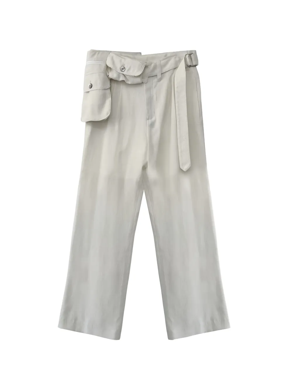 SAN263-1 belt-bag trousers - Bianco