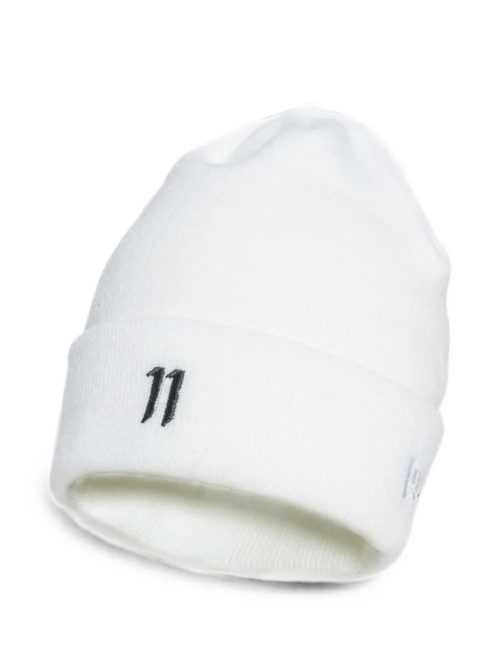 11 By Boris Bidjan Saberi New Era Embroidered Beanie Hat In White
