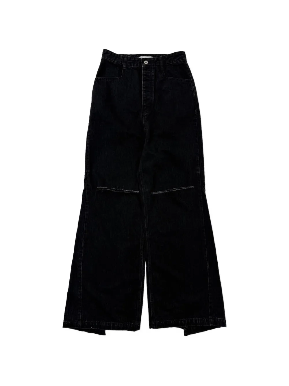 FFFPOSTALSERVICE panelled distressed jeans - Schwarz