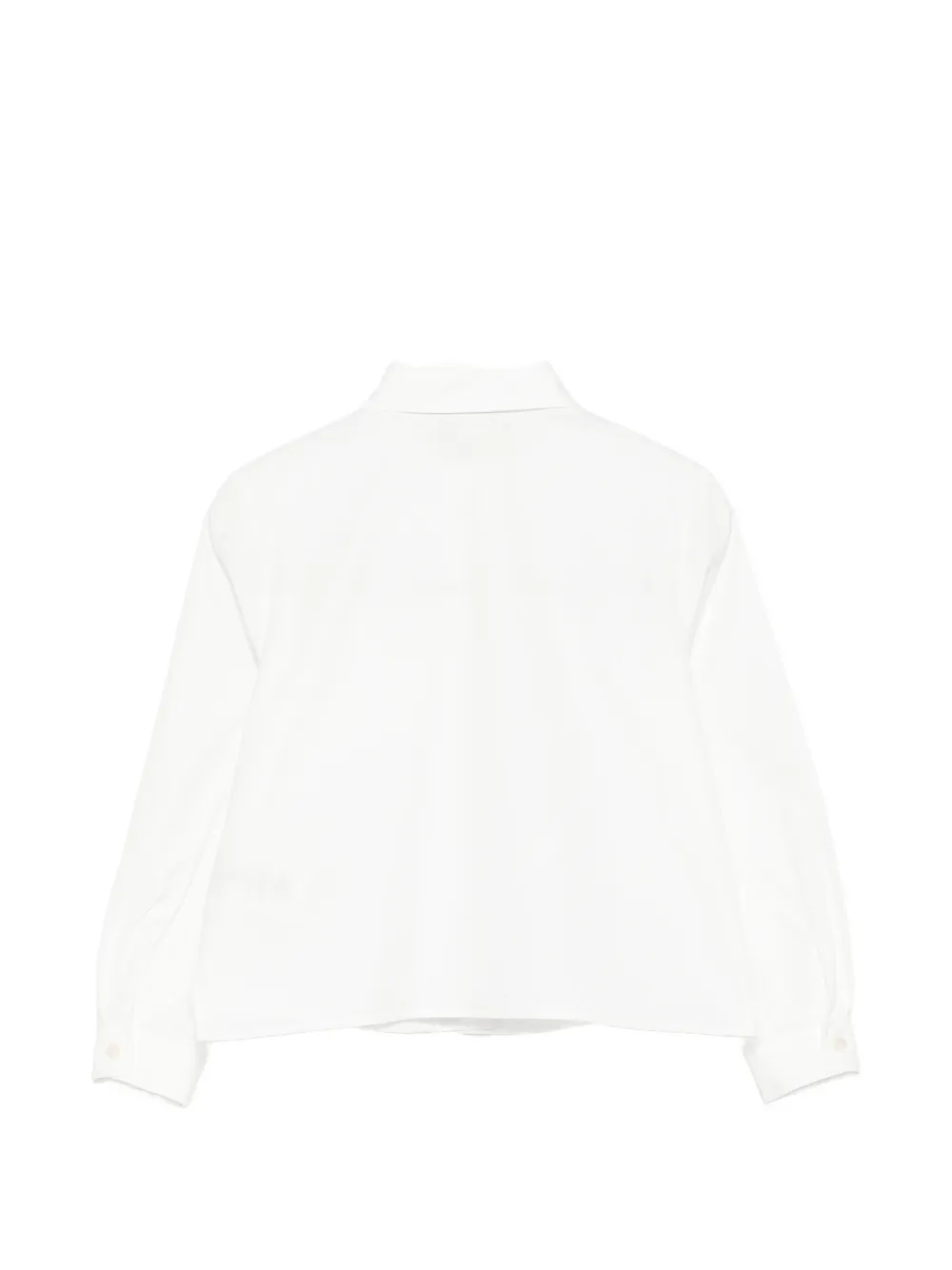 Fendi Kids ruffle-trim shirt Wit