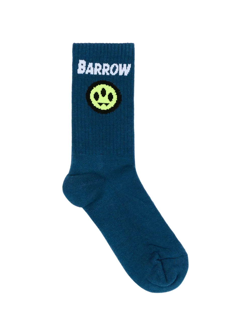 Barrow kids logo-intarsia ribbed socks - Blu