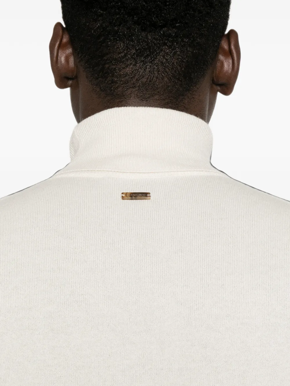 Corneliani Gebreide coltrui Beige
