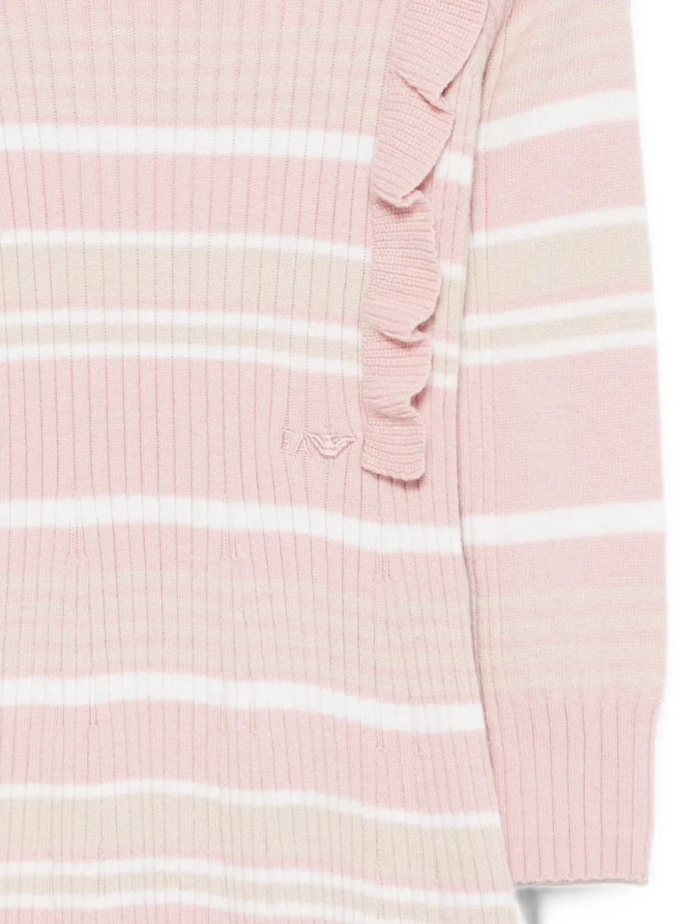 Emporio Armani Kids Jurk met ruches Roze