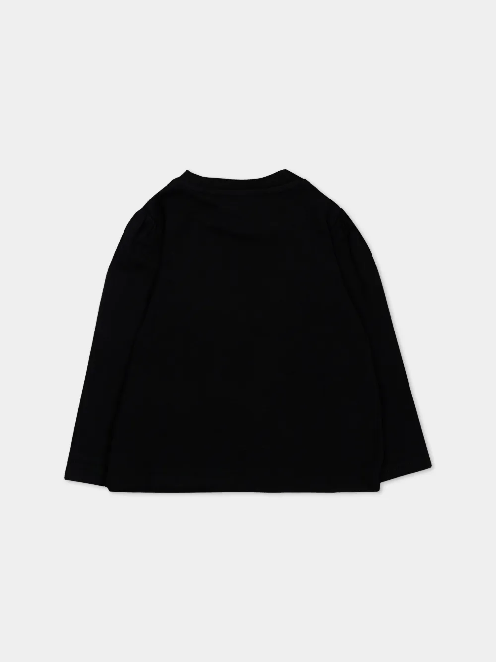 Moschino Kids T-shirt met logoprint Zwart