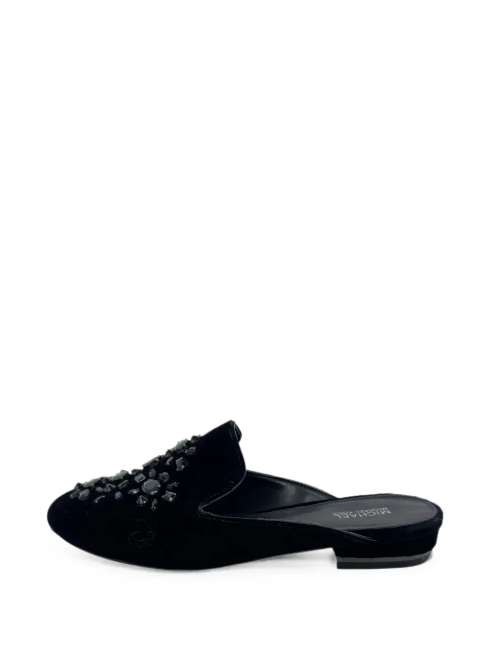 Michael Kors Vintage mules en velours à ornements en cristal - Noir