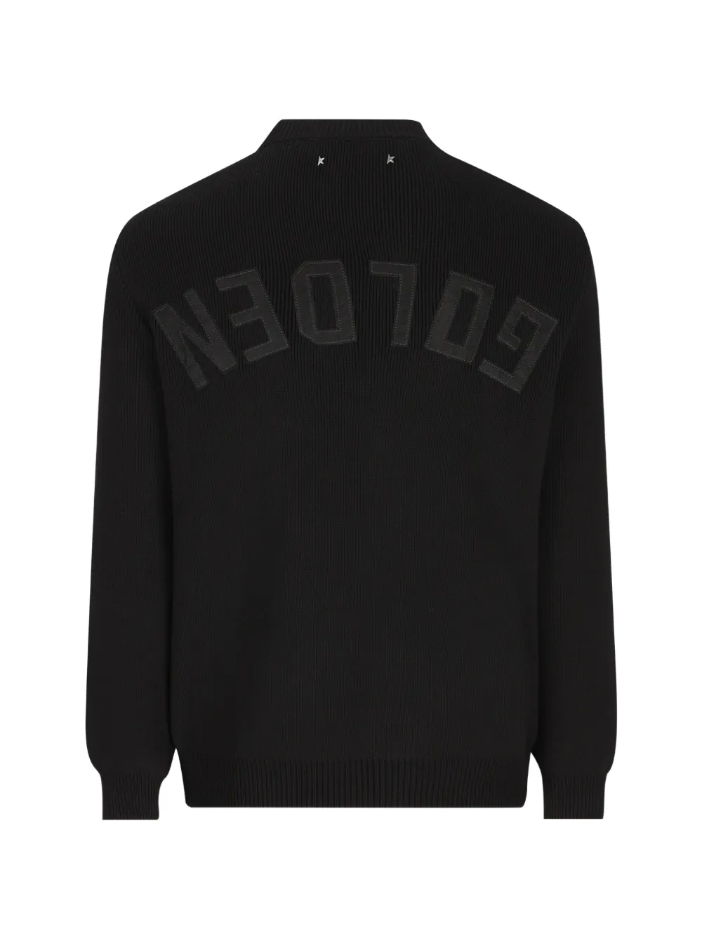 Golden Goose Trui met geborduurd logo en ronde hals Zwart