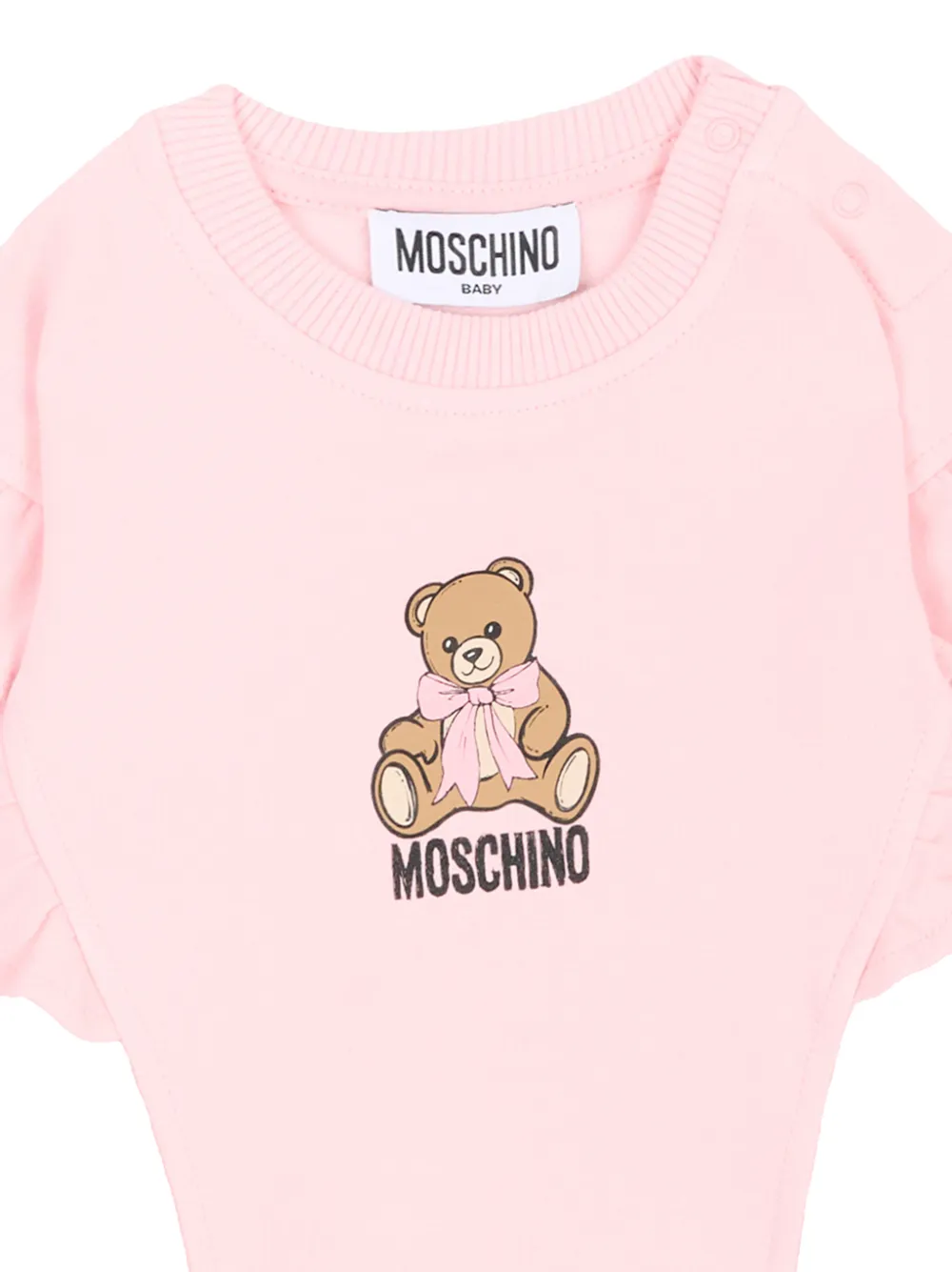 Moschino Kids Teddy Bear trui met ruches Roze