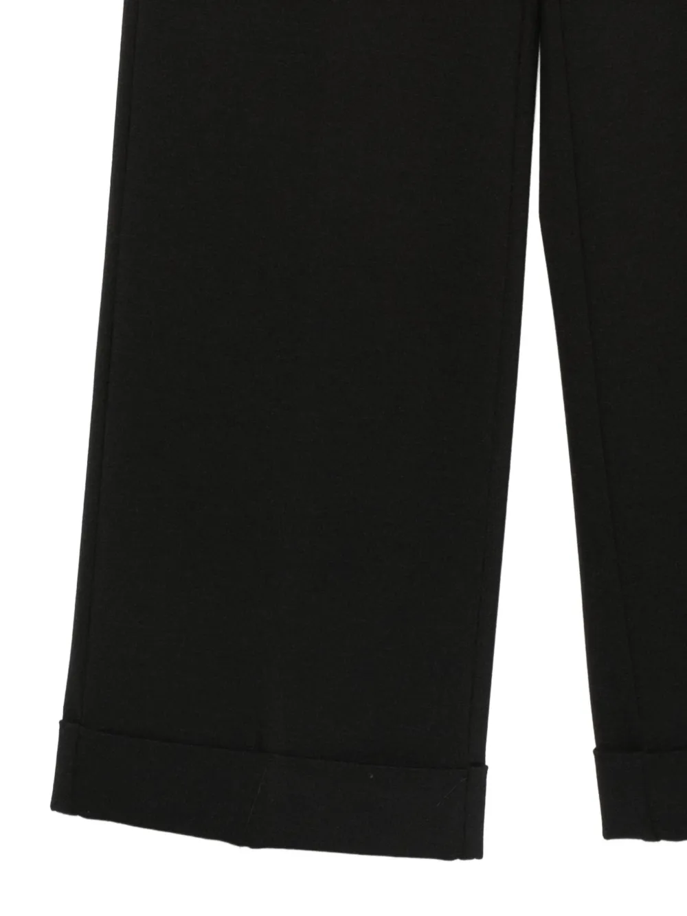 Semicouture turn-up cuffs trousers Zwart