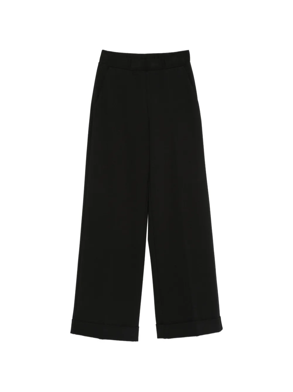 Semicouture turn-up cuffs trousers