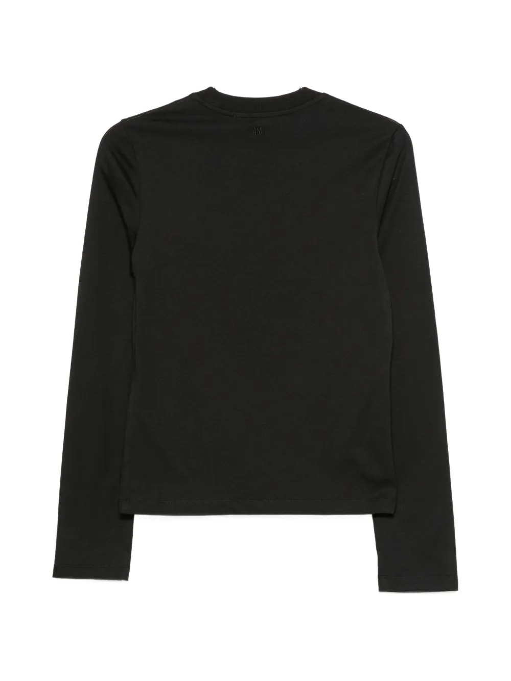 AMI Paris T-shirt met lange mouwen en logo Zwart