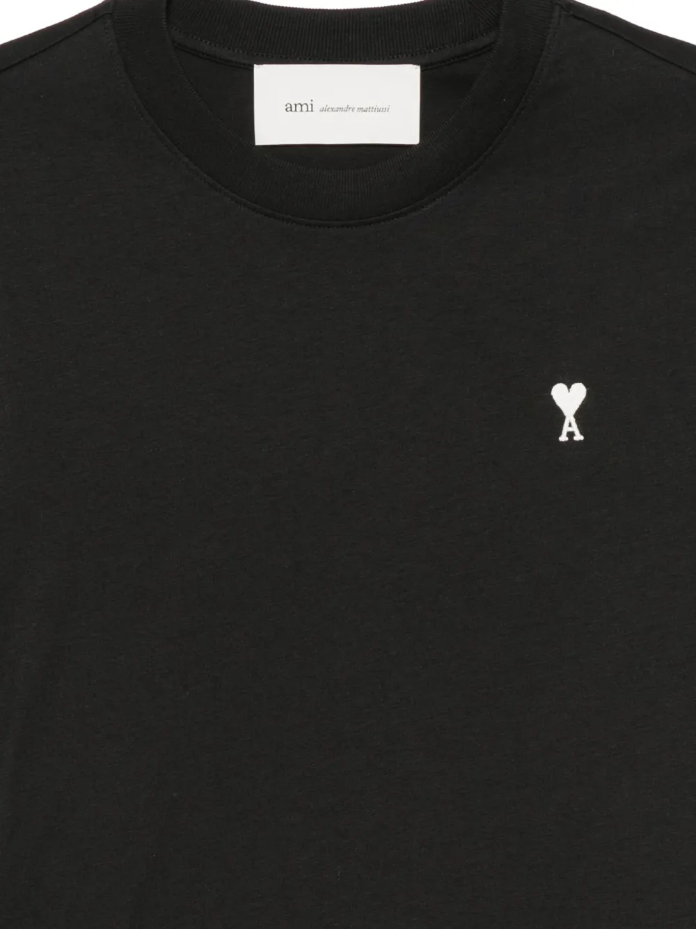 AMI Paris T-shirt met lange mouwen en logo Zwart