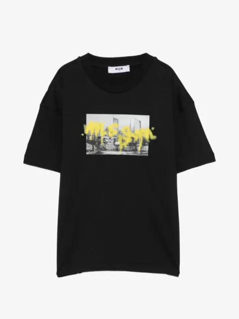 MSGM Kids graphic-print T-shirt