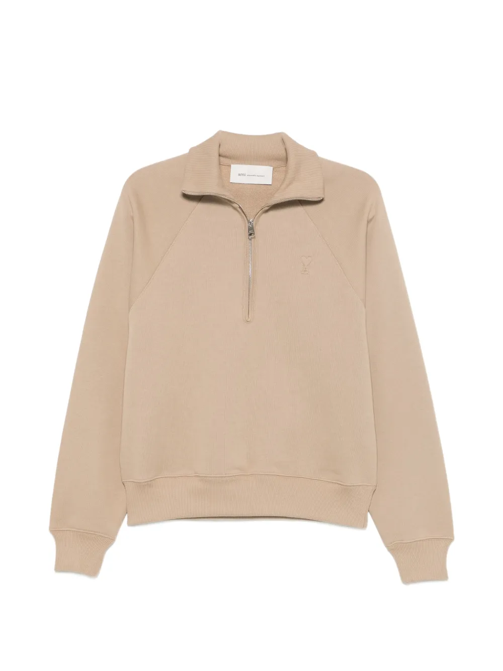 AMI Paris Ami de Coeur quarter-zip sweater - Toni neutri