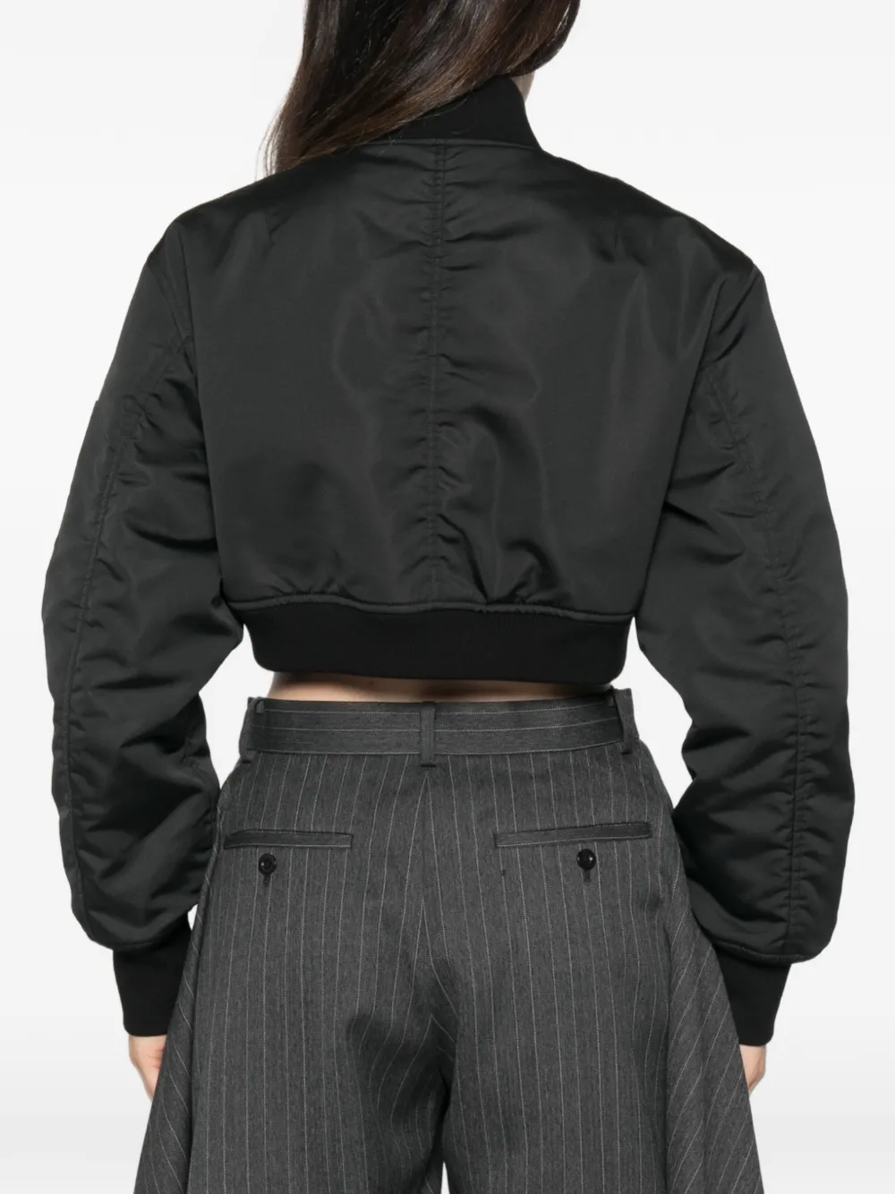 Balenciaga Cropped bomberjack Zwart