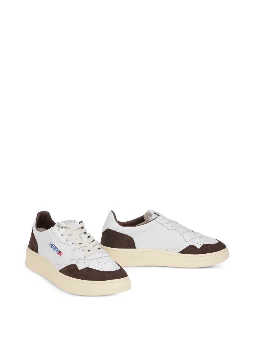 Autry Medalist suede-panelled sneakers Wit