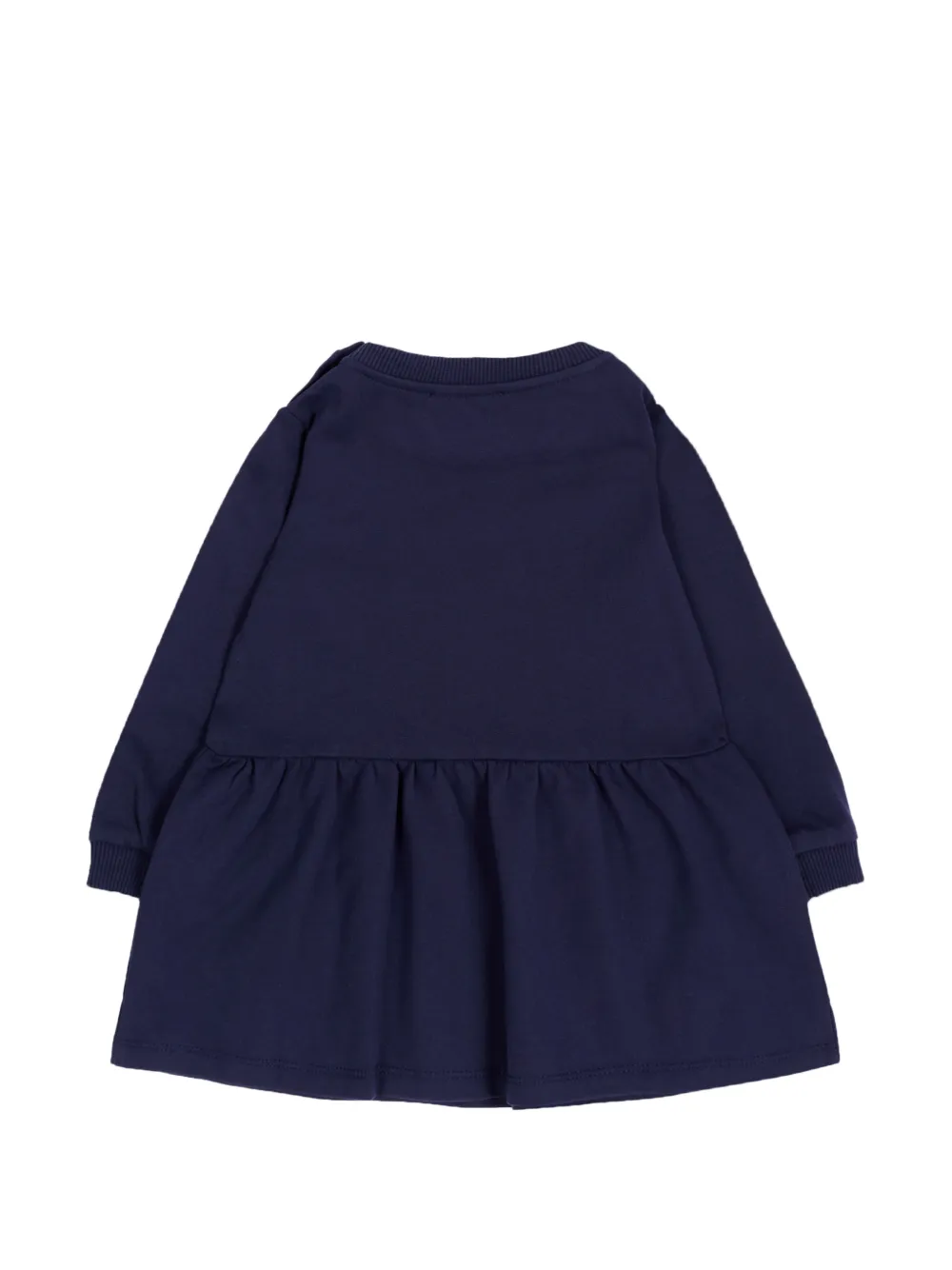 Moschino Kids Jurk met ruches Blauw