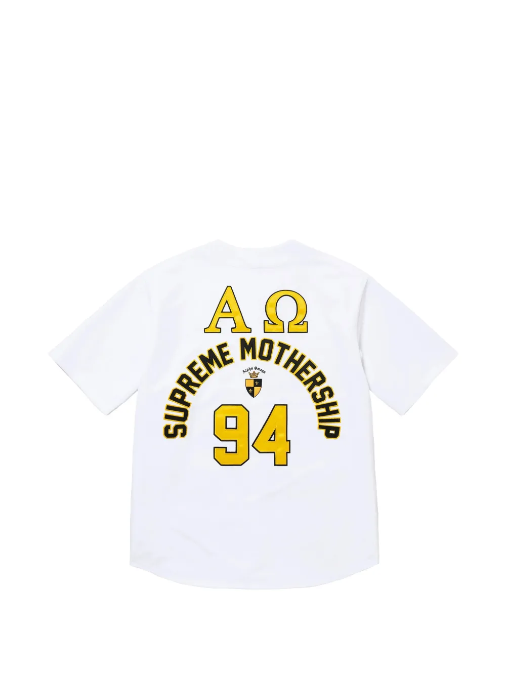 Supreme Alpha Omega jersey honkbalshirt Wit