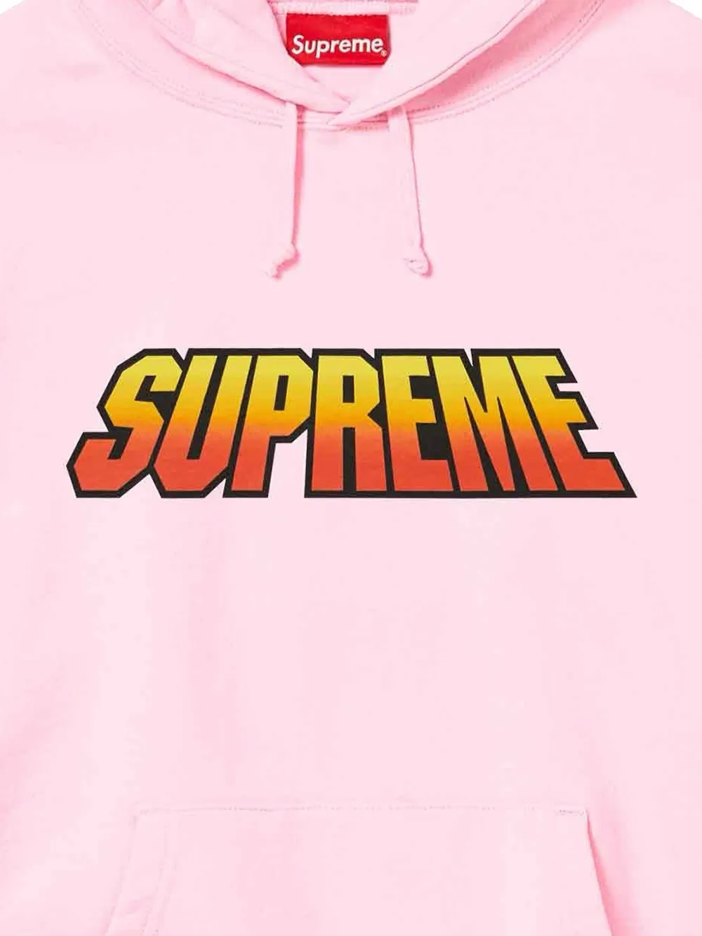 Supreme Hoodie met logoprint Roze