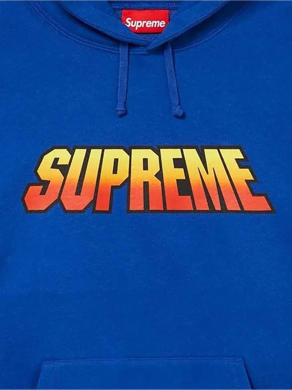 Supreme Hoodie met logoprint Blauw